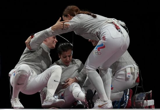 Japan Olympics 2020 Fencing Women Sabre Team