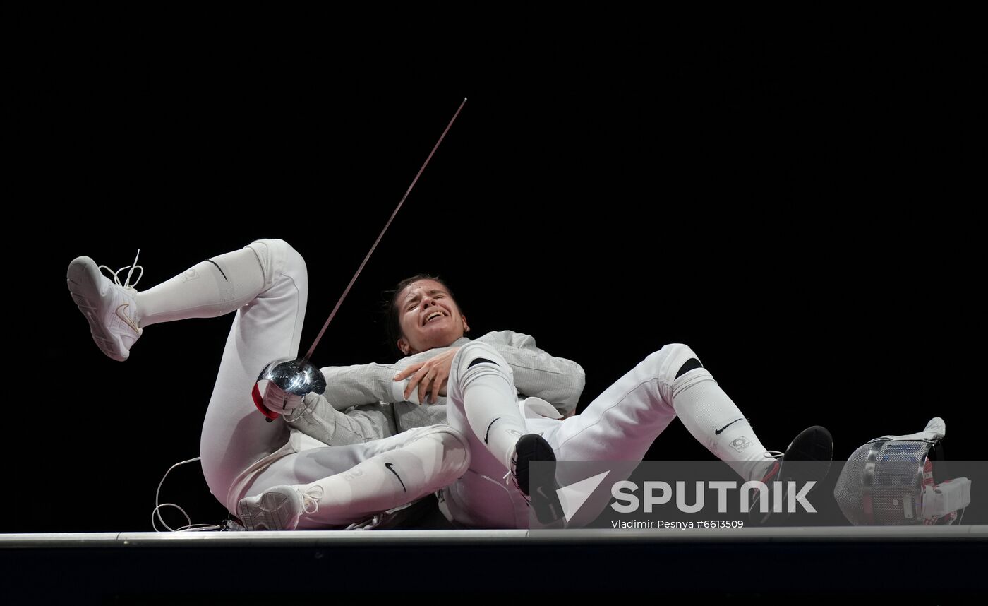 Japan Olympics 2020 Fencing Women Sabre Team