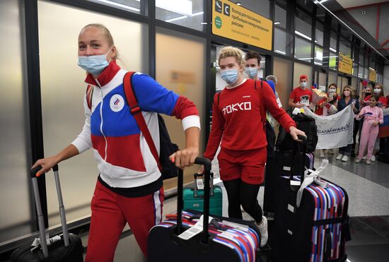 Russia  Olympics 2020 Athletes Arrival