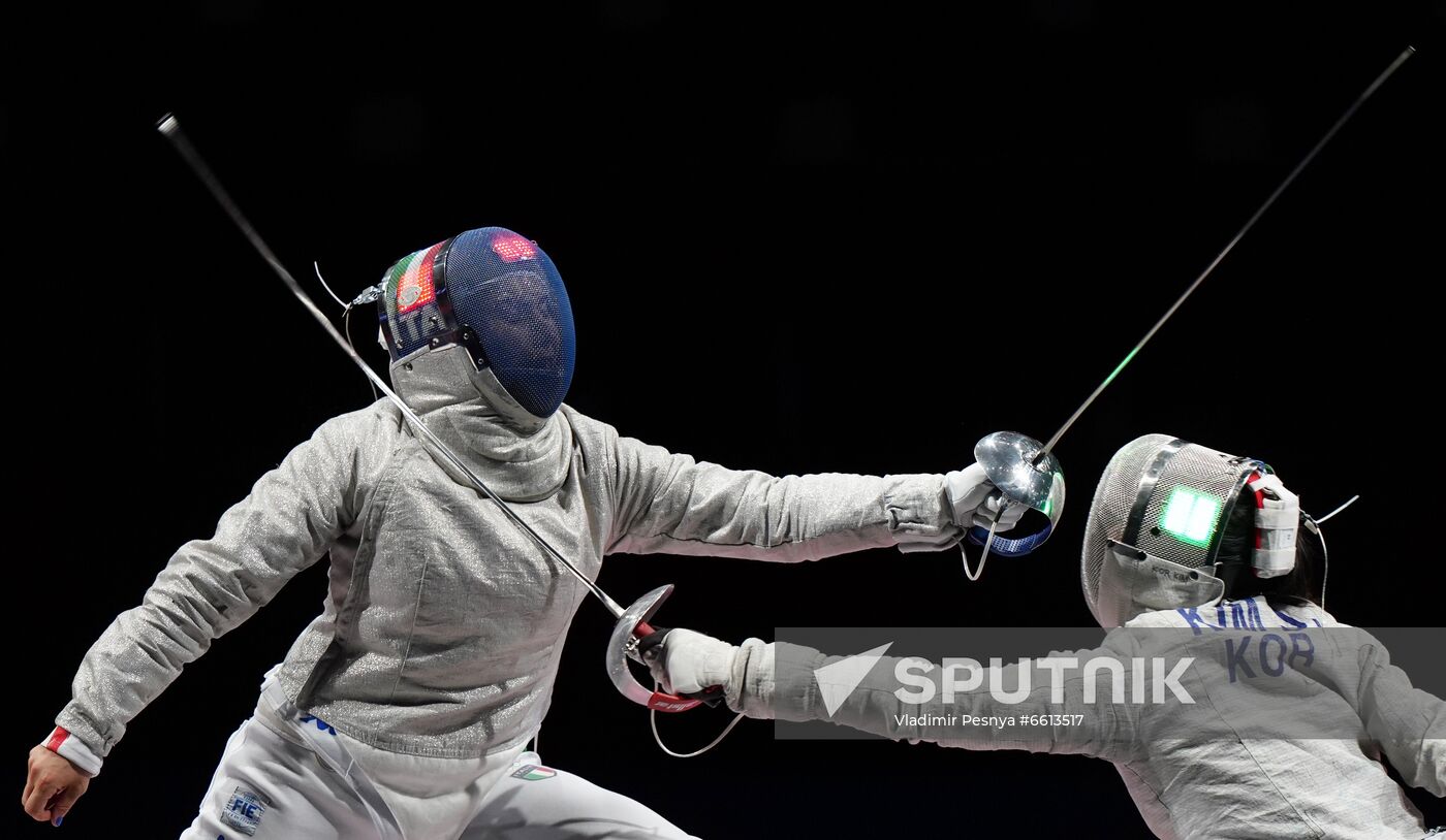 Japan Olympics 2020 Fencing Women Sabre Team