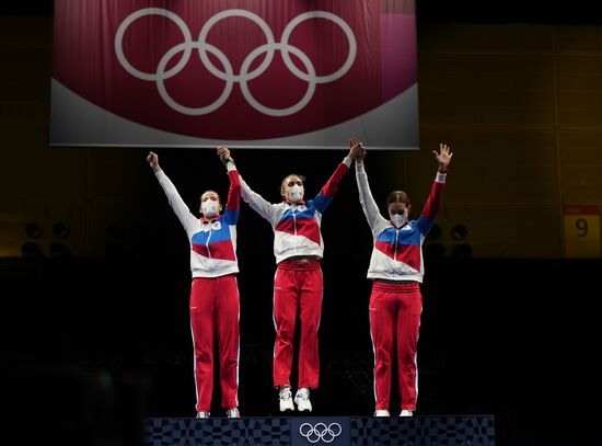 Japan Olympics 2020 Fencing Women Sabre Team