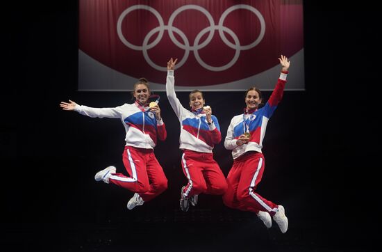 Japan Olympics 2020 Fencing Women Sabre Team
