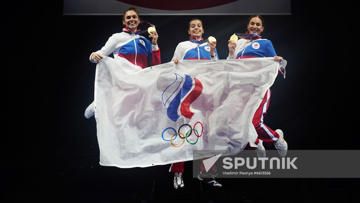 Japan Olympics 2020 Fencing Women Sabre Team
