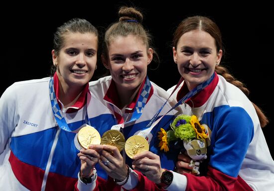 Japan Olympics 2020 Fencing Women Sabre Team