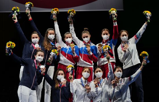 Japan Olympics 2020 Fencing Women Sabre Team
