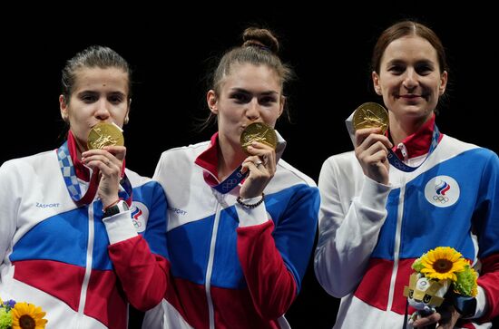 Japan Olympics 2020 Fencing Women Sabre Team