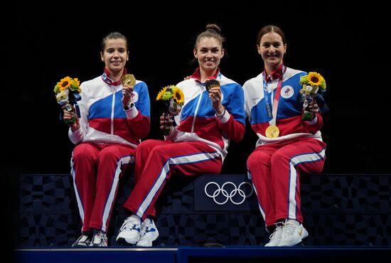 Japan Olympics 2020 Fencing Women Sabre Team