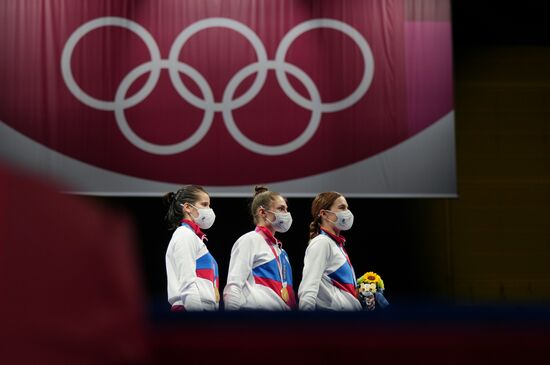 Japan Olympics 2020 Fencing Women Sabre Team