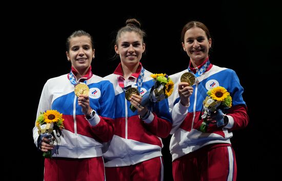 Japan Olympics 2020 Fencing Women Sabre Team