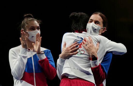 Japan Olympics 2020 Fencing Women Sabre Team