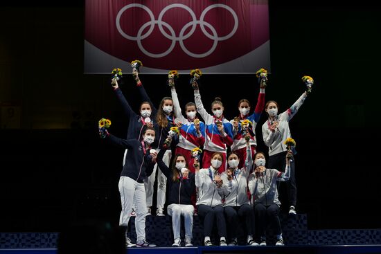 Japan Olympics 2020 Fencing Women Sabre Team