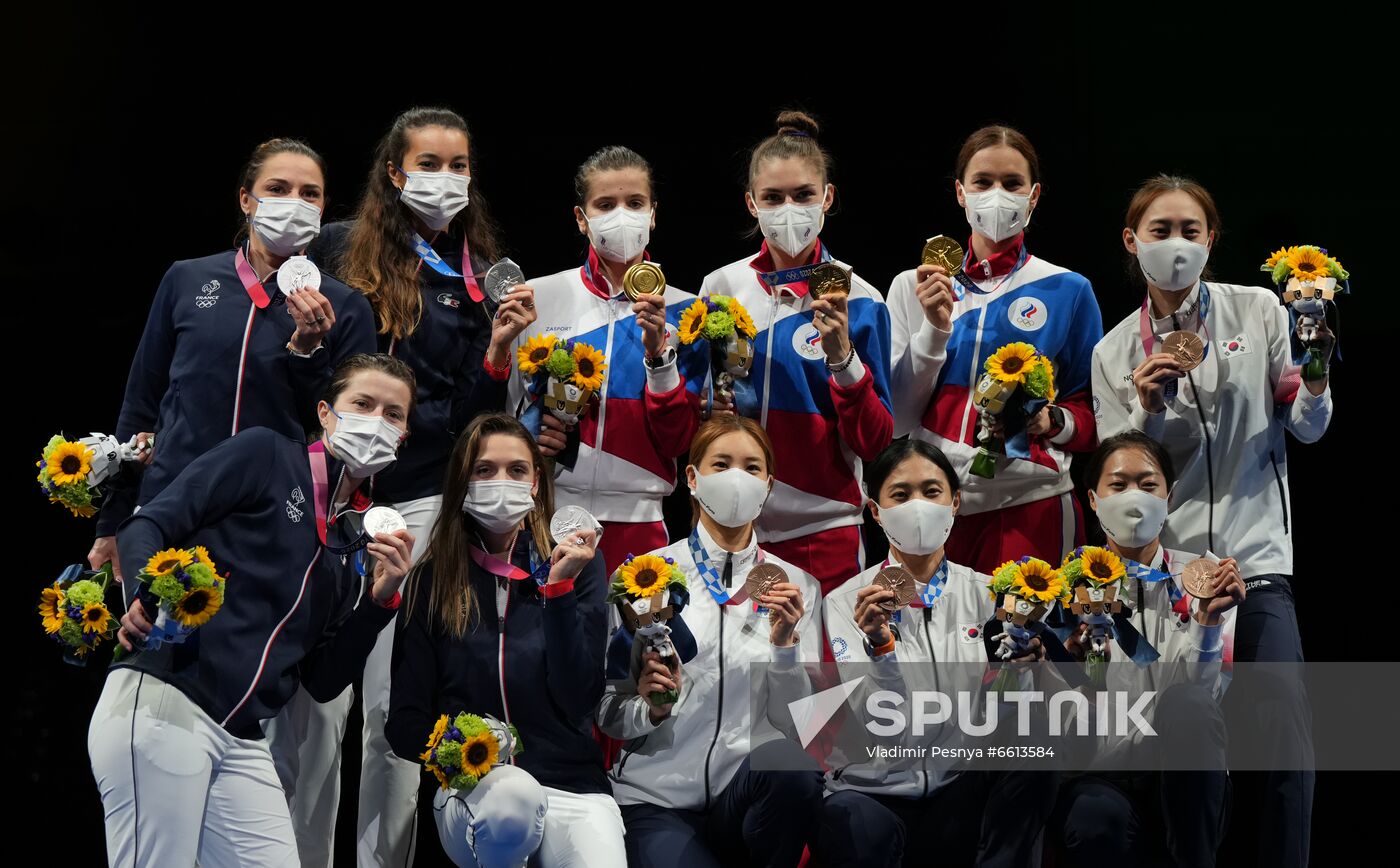 Japan Olympics 2020 Fencing Women Sabre Team