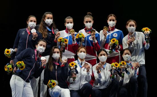 Japan Olympics 2020 Fencing Women Sabre Team