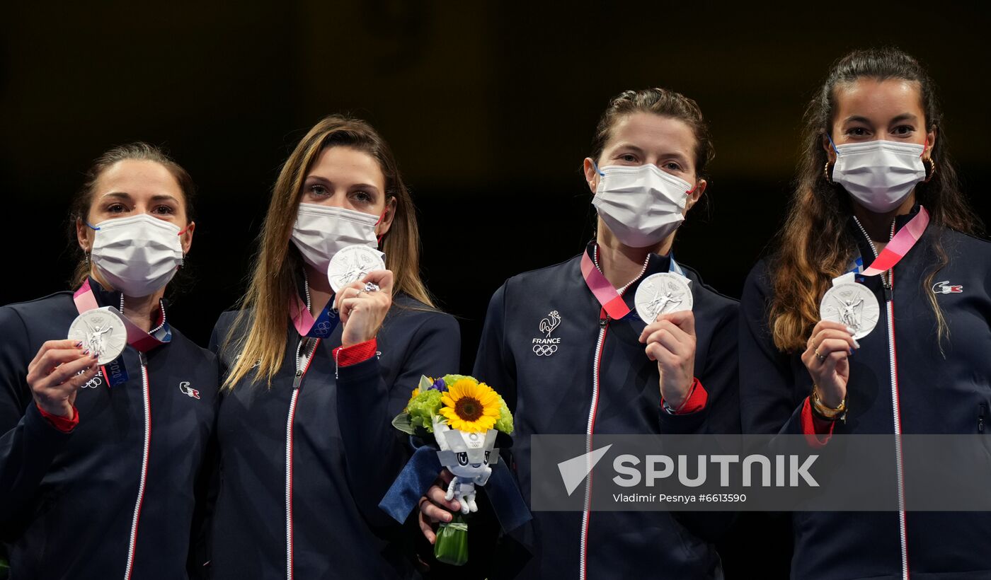 Japan Olympics 2020 Fencing Women Sabre Team