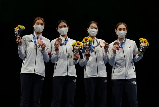 Japan Olympics 2020 Fencing Women Sabre Team