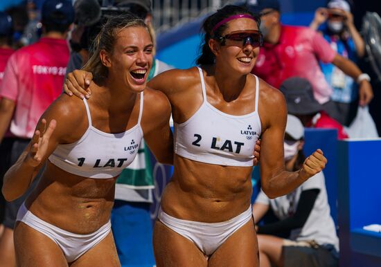 Japan Olympics 2020 Beach Volleyball Women Makroguzova/Kholomina - Graudina/Kravcenoka