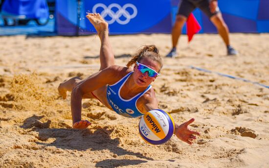 Japan Olympics 2020 Beach Volleyball Women Makroguzova/Kholomina - Graudina/Kravcenoka