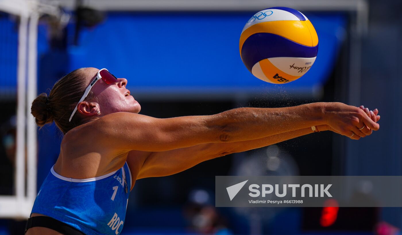 Japan Olympics 2020 Beach Volleyball Women Makroguzova/Kholomina - Graudina/Kravcenoka
