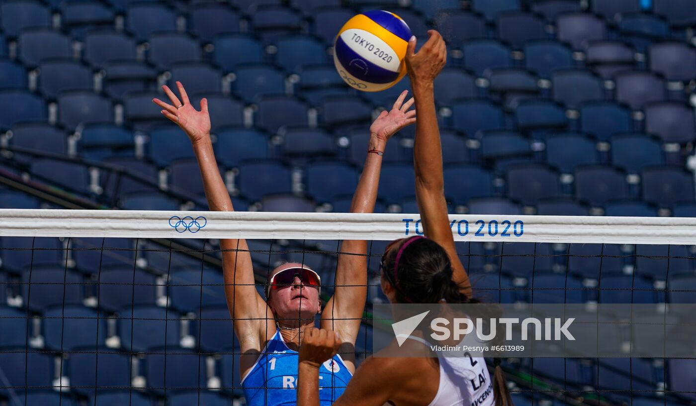 Japan Olympics 2020 Beach Volleyball Women Makroguzova/Kholomina - Graudina/Kravcenoka