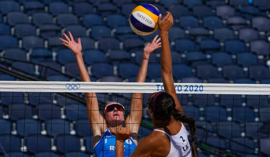 Japan Olympics 2020 Beach Volleyball Women Makroguzova/Kholomina - Graudina/Kravcenoka