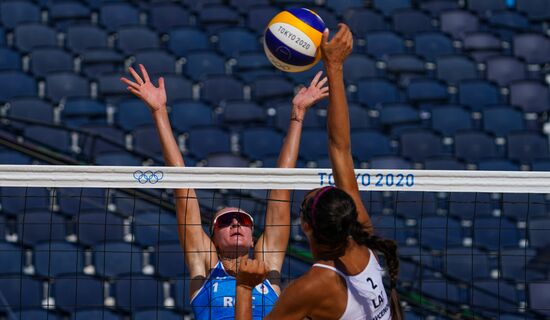 Japan Olympics 2020 Beach Volleyball Women Makroguzova/Kholomina - Graudina/Kravcenoka