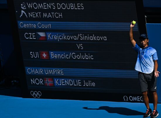 Japan Olympics 2020 Tennis Women Doubles Krejcikova/Siniakova - Bencic/Golubic