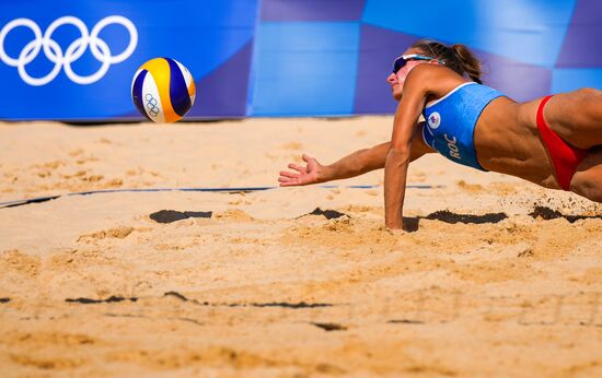 Japan Olympics 2020 Beach Volleyball Women Makroguzova/Kholomina - Graudina/Kravcenoka
