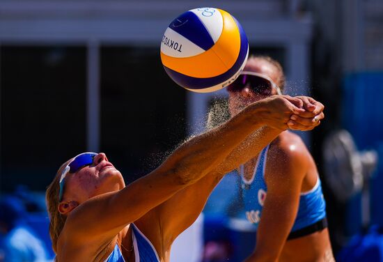 Japan Olympics 2020 Beach Volleyball Women Makroguzova/Kholomina - Graudina/Kravcenoka
