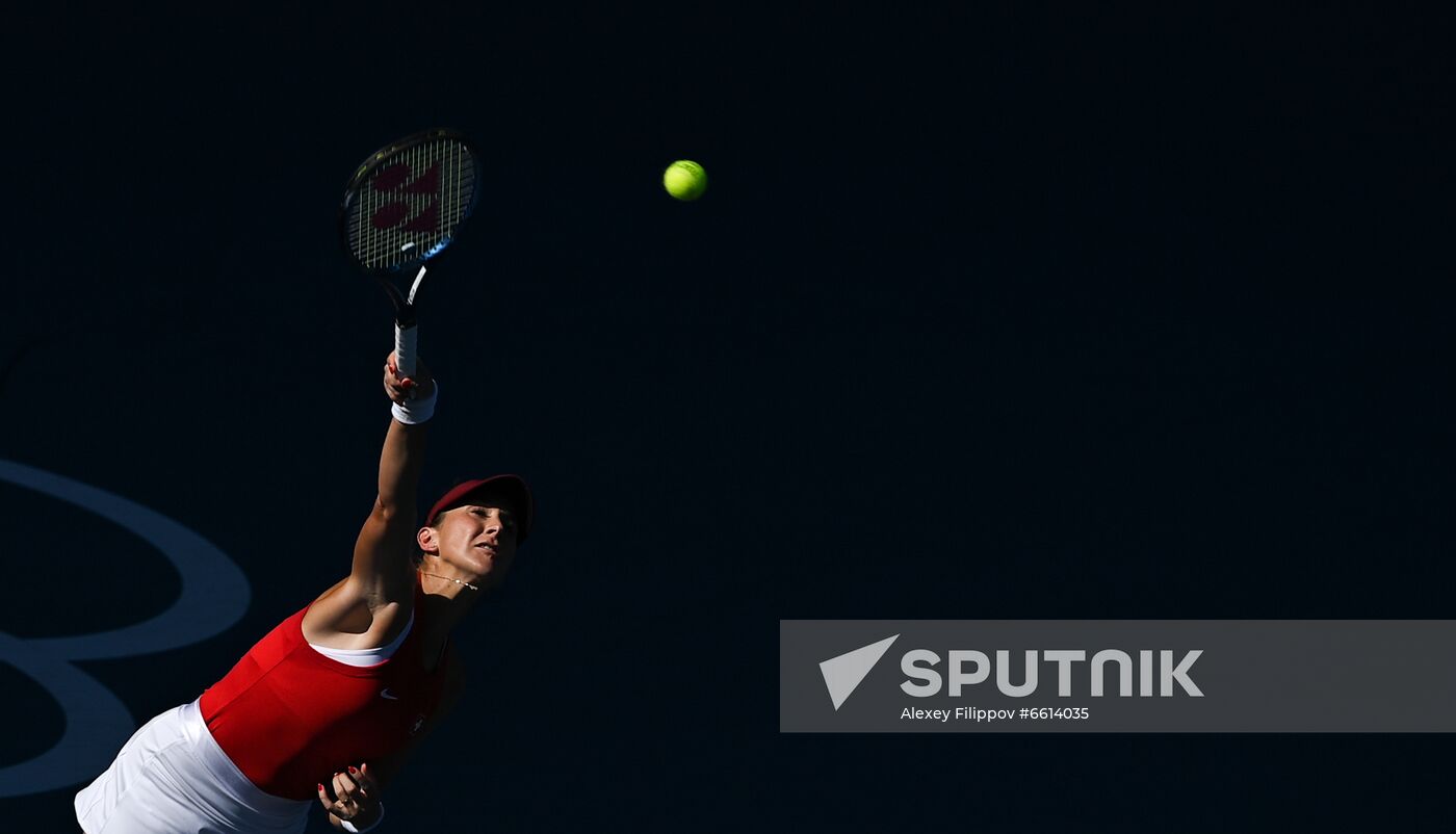 Japan Olympics 2020 Tennis Women Doubles Krejcikova/Siniakova - Bencic/Golubic