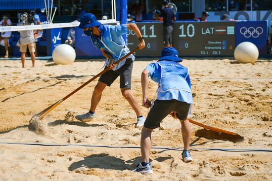 Japan Olympics 2020 Beach Volleyball Women Makroguzova/Kholomina - Graudina/Kravcenoka