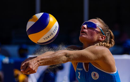 Japan Olympics 2020 Beach Volleyball Women Makroguzova/Kholomina - Graudina/Kravcenoka