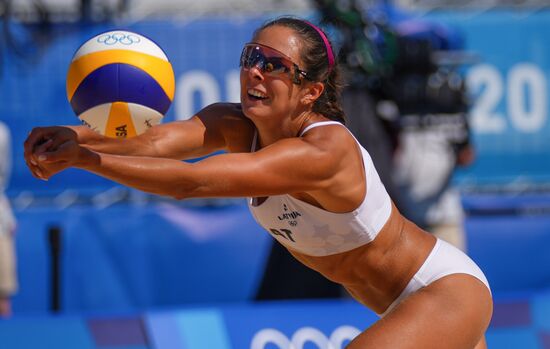 Japan Olympics 2020 Beach Volleyball Women Makroguzova/Kholomina - Graudina/Kravcenoka