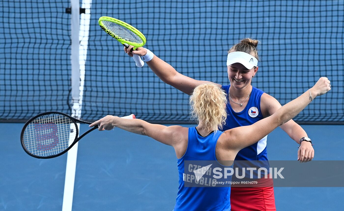 Japan Olympics 2020 Tennis Women Doubles Krejcikova/Siniakova - Bencic/Golubic