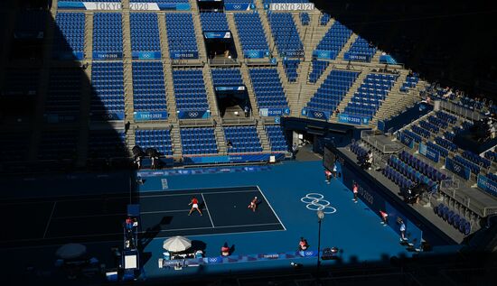 Japan Olympics 2020 Tennis Women Doubles Krejcikova/Siniakova - Bencic/Golubic