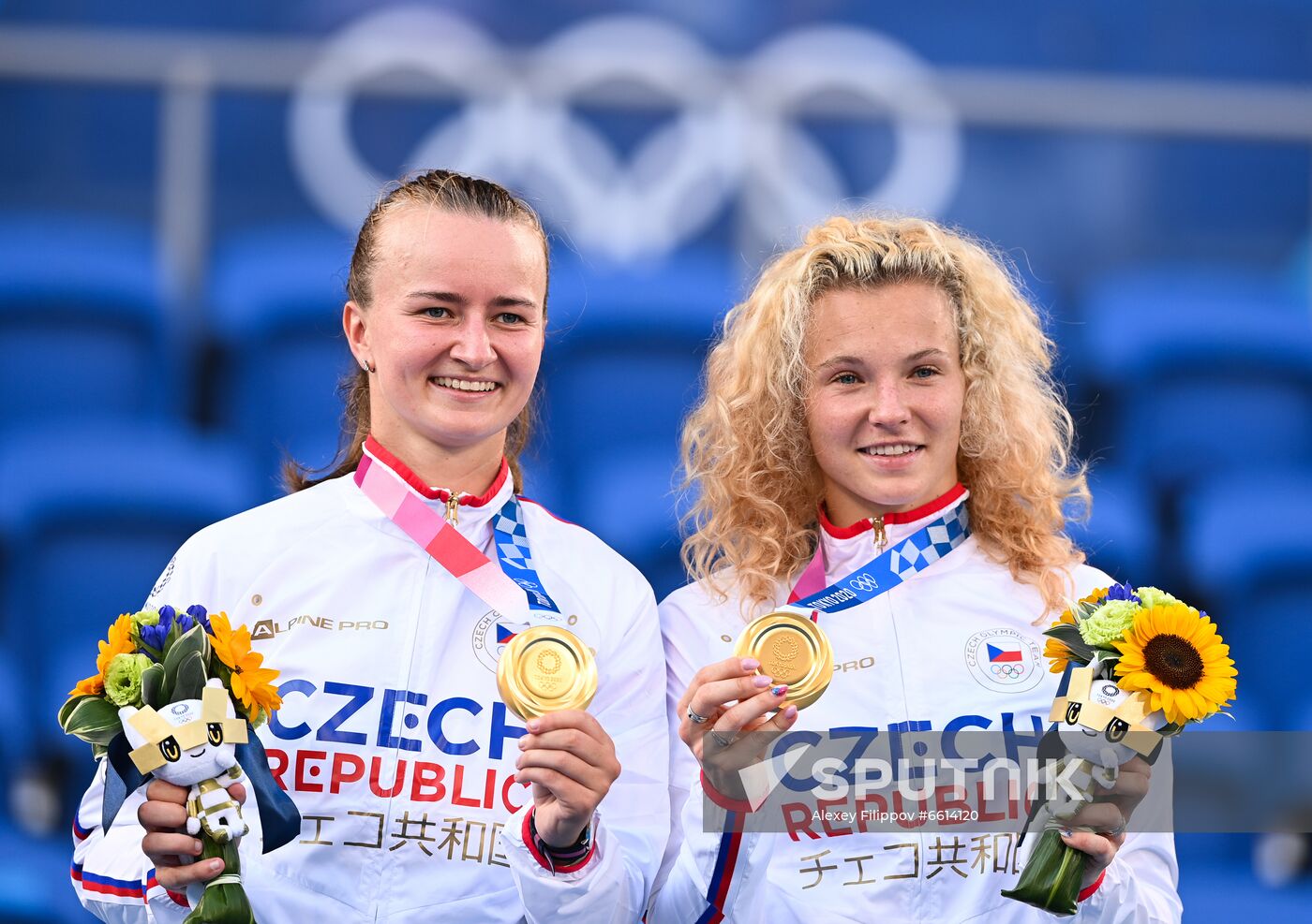 Japan Olympics 2020 Tennis Women Doubles Krejcikova/Siniakova - Bencic/Golubic