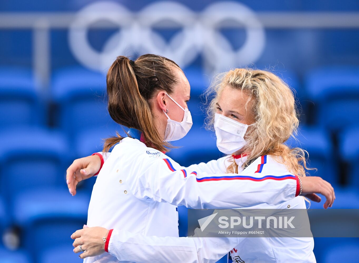 Japan Olympics 2020 Tennis Women Doubles Krejcikova/Siniakova - Bencic/Golubic
