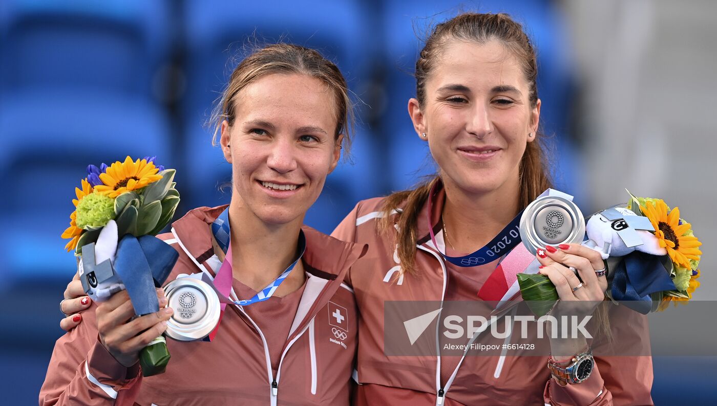 Japan Olympics 2020 Tennis Women Doubles Krejcikova/Siniakova - Bencic/Golubic