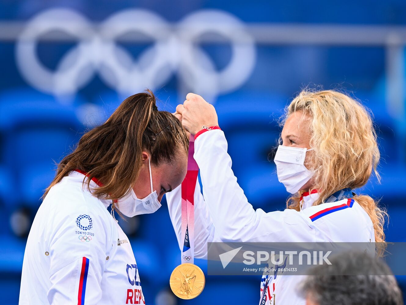 Japan Olympics 2020 Tennis Women Doubles Krejcikova/Siniakova - Bencic/Golubic