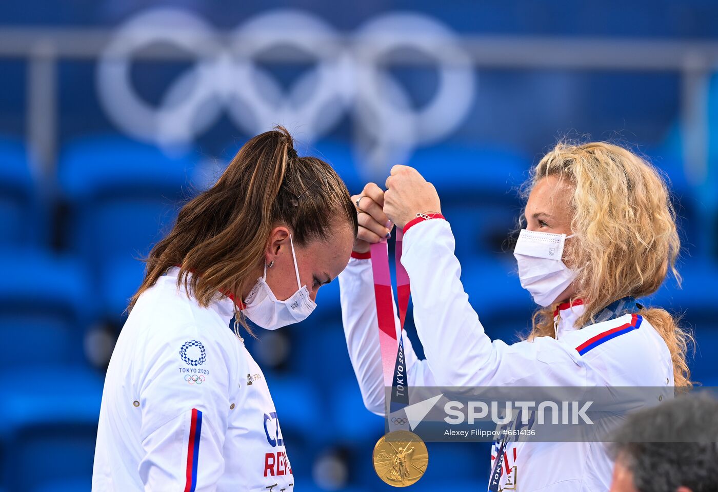 Japan Olympics 2020 Tennis Women Doubles Krejcikova/Siniakova - Bencic/Golubic