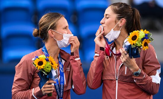 Japan Olympics 2020 Tennis Women Doubles Krejcikova/Siniakova - Bencic/Golubic