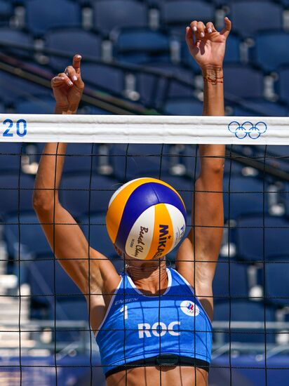 Japan Olympics 2020 Beach Volleyball Women Makroguzova/Kholomina - Graudina/Kravcenoka