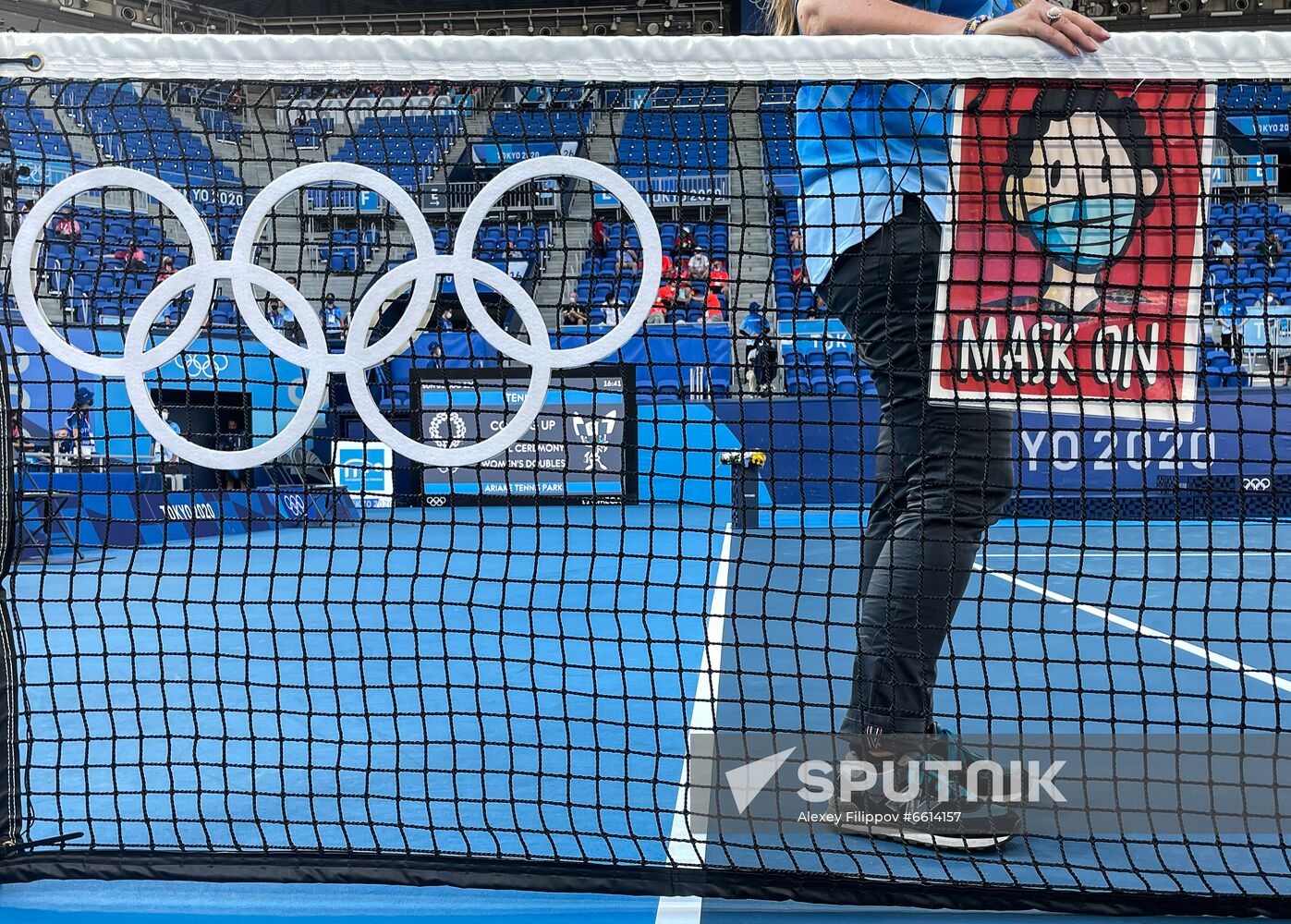 Japan Olympics 2020 Tennis Women Doubles Krejcikova/Siniakova - Bencic/Golubic