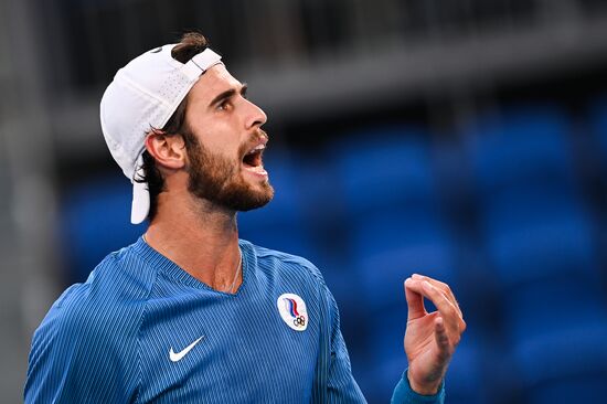 Japan Olympics 2020 Tennis Men Singles Zverev - Khachanov