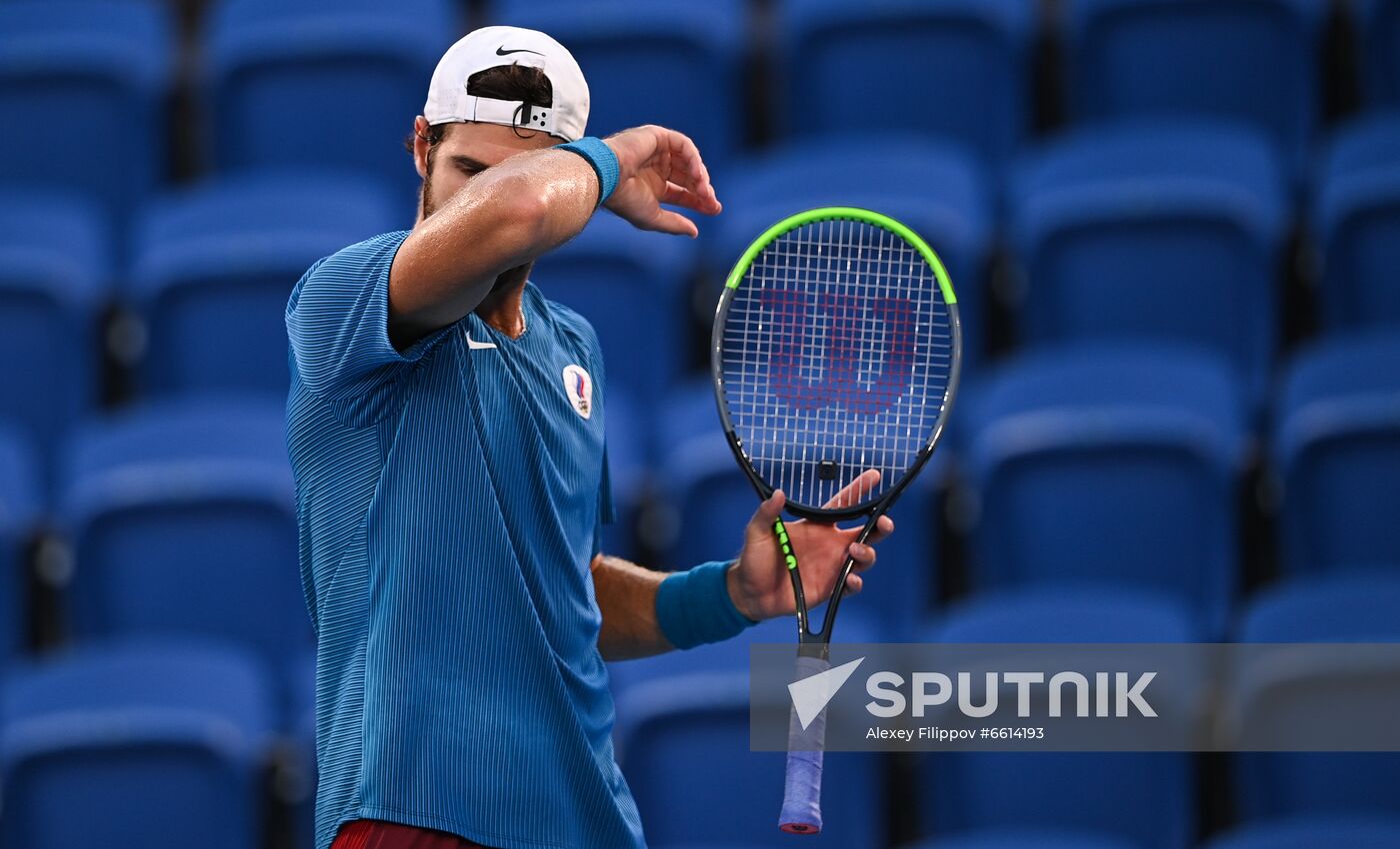 Japan Olympics 2020 Tennis Men Singles Zverev - Khachanov
