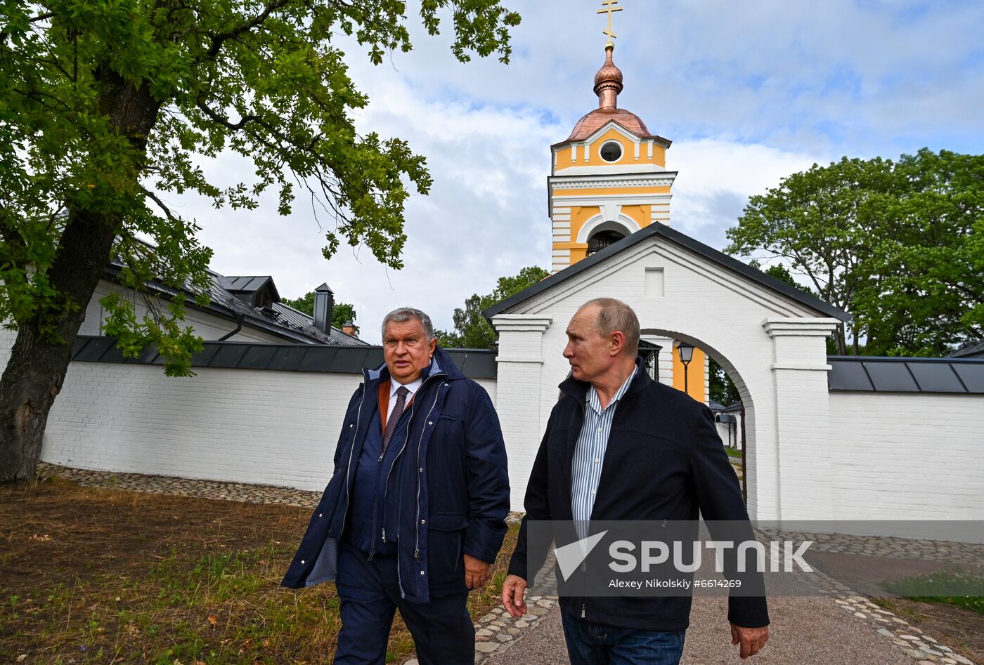 Russia Putin Konevsky Monastery