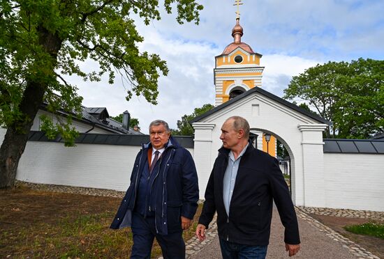 Russia Putin Konevsky Monastery