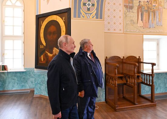 Russia Putin Konevsky Monastery