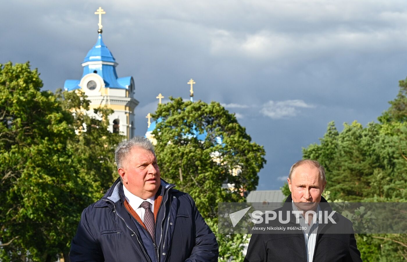 Russia Putin Konevsky Monastery