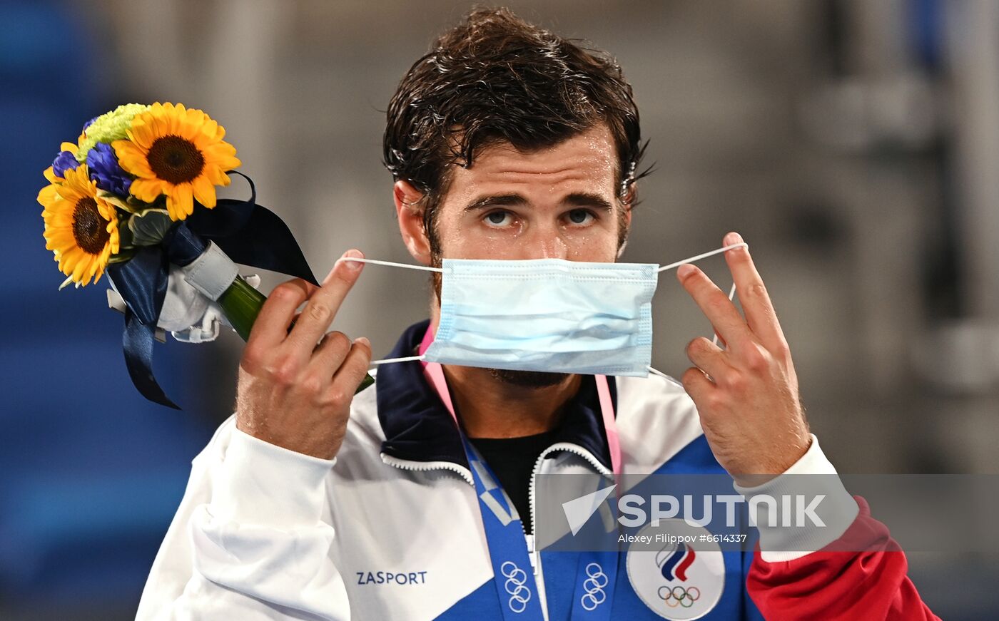 Japan Olympics 2020 Tennis Men Singles Zverev - Khachanov