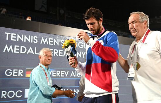 Japan Olympics 2020 Tennis Men Singles Zverev - Khachanov
